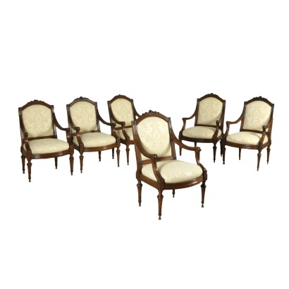 Group of Six Chairs Louis XVI