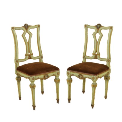 Pair neoclassical chairs