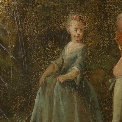 Matching Paintings on Leather 18th Century