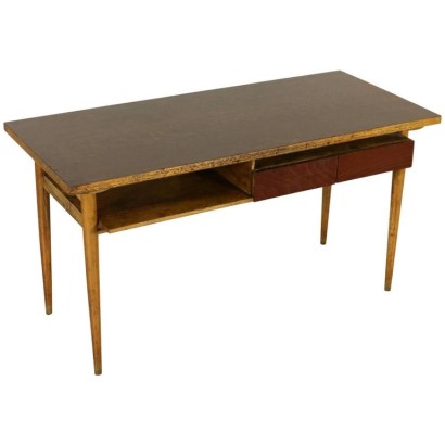 {* $ 0 $ *}, Schreibtisch der 1950er Jahre, Schreibtisch der 50er Jahre, Schreibtisch aus Ahorn, Vintage-Schreibtisch, moderner Antiquitäten-Schreibtisch, italienische moderne Antiquitäten, italienischer Vintage