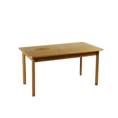 {* $ 0 $ *}, table des années 60-70, table des années 60, table des années 60, 70, années 70, table vintage, table d'antiquités modernes, table extensible