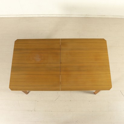 {* $ 0 $ *}, table des années 60-70, table des années 60, table des années 60, 70, années 70, table vintage, table d'antiquités modernes, table extensible