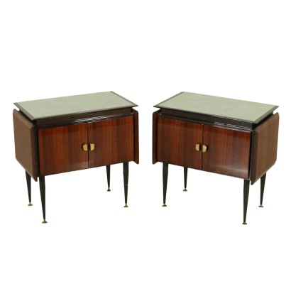 {* $ 0 $ *}, bedside tables from the 50s-60s, bedside tables from the 50s, 50s, bedside tables from the 60s, vintage bedside tables, modern bedside tables, pair of bedside tables, 50s, Italian vintage, Italian modern antiques