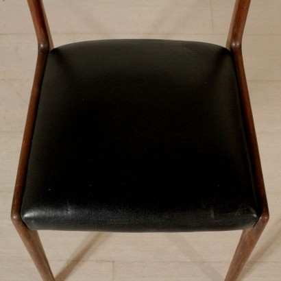 {* $ 0 $ *}, 60's chairs, 60's, vintage chairs, modern antiques chairs, vintage seats, beech chairs, Italian vintage, Italian modern antiques, leatherette chairs