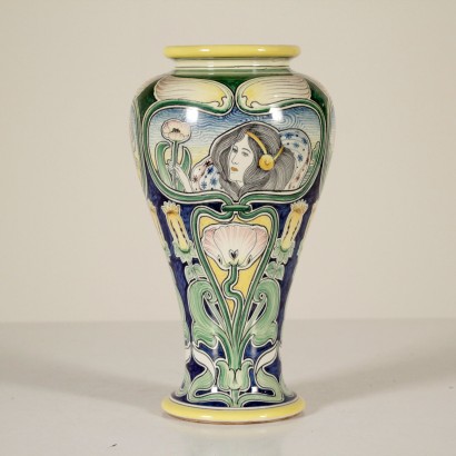 {* $ 0 $ *}, vase Galileo Chini, Galileo Chini, Galileo Chini art noveau, vase antique, vase antique, vase 900, vase début 900, vase art noveau