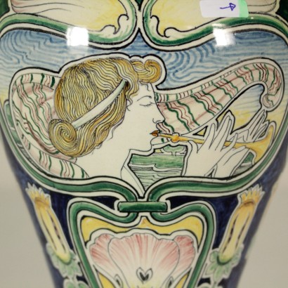 {* $ 0 $ *}, vase Galileo Chini, Galileo Chini, Galileo Chini art noveau, vase antique, vase antique, vase 900, vase début 900, vase art noveau