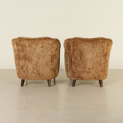 {* $ 0 $ *}, Sessel aus den 50er Jahren, 50er Jahre, Vintage Sessel, moderne Sessel, Samtsessel, Paar Sessel, Italienischer Vintage, Italienischer Modern, 50er Vintage, 50er Modern