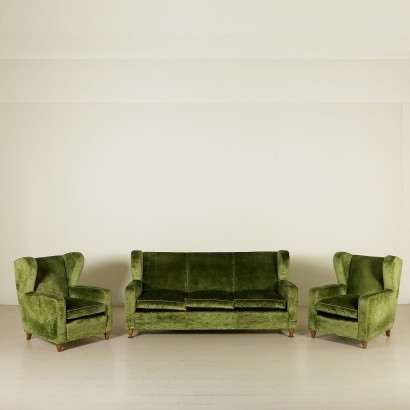 1940s-1950s armchairs - with sofa