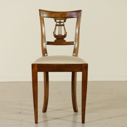 {* $ 0 $ *}, Chaises de style néoclassique, chaises antiques, chaises antiques, chaises antiques, chaises du milieu du siècle, chaises 900, chaises en noyer, chaises en noyer massif, chaises antiques, chaises antiques