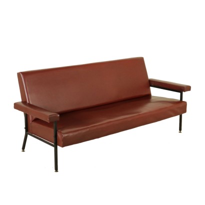 Sofa Leatherette Vintage Manufactured in Italy 1960s