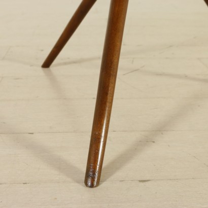 {* $ 0 $ *}, table 50's, 50's, table vintage, table moderne, table plateau marbre, plateau marbre, table ronde, table acajou, vintage 50's, vintage italien, design italien