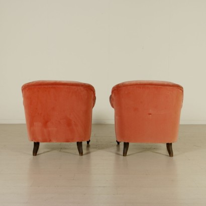 1940s pair of armchairs - back