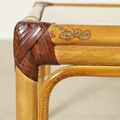 Tavolino in bambù - particolare