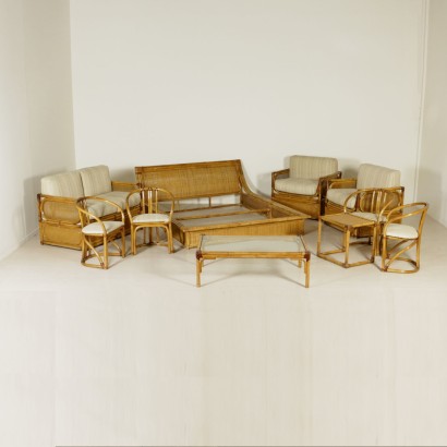 Mesa de café en bambú - mobiliario completa