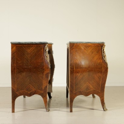 Pair of Chest of Drawers in Late Baroque Style - side