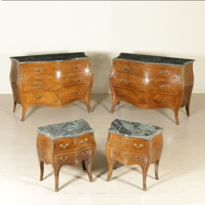 Pair of Chest of Drawers in Late Baroque Style - complete furniture