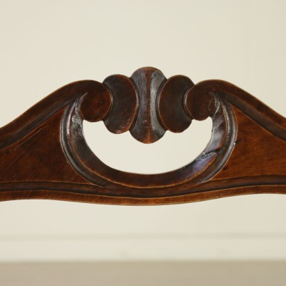 Group of five English chairs - detail