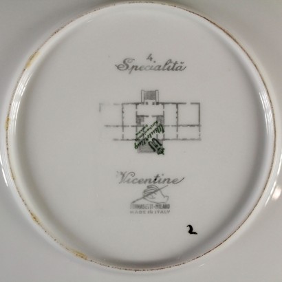 Plates by Piero Fornasetti - detail