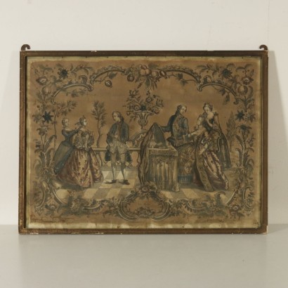 El grupo de los ocho grabados de los franceses del siglo XVIII