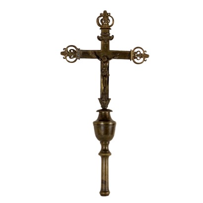 {* $ 0 $ *}, processional crucifix, antique crucifix, antique crucifix, 17th century crucifix, 17th century crucifix