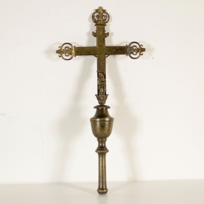 {* $ 0 $ *}, crucifijo procesional, crucifijo antiguo, crucifijo antiguo, crucifijo del siglo XVII, crucifijo del siglo XVII
