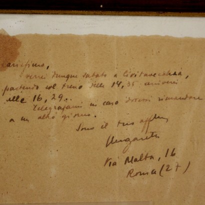 Autograph letter of Giuseppe Ungaretti