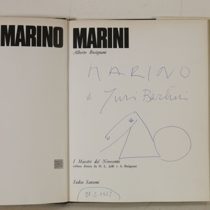 Book autographed by Marino Marini-particular