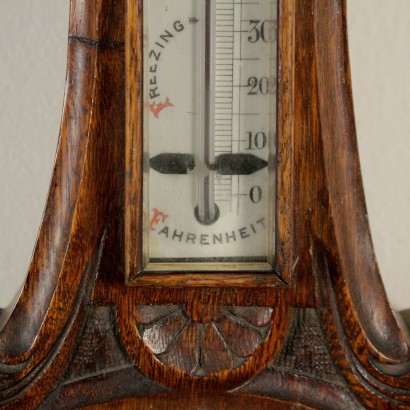 Barómetro de la madera detalle