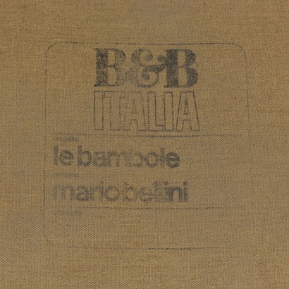 {* $ 0 $ *}, Mario Bellini armchair, mario bellini, le bambole, le bambole armchair, b & b italy production, bellini for b & b italy