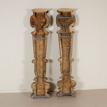 Pair of Wood Caryatids