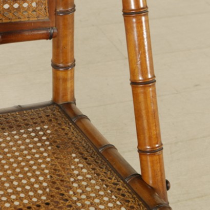 Grupo de seis sillas en madera de arce