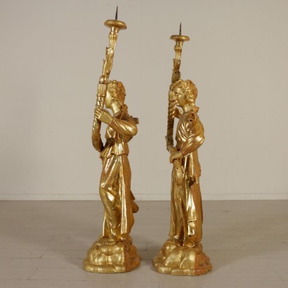 Paar Statuen, Goldenen