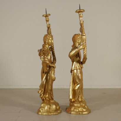 Paire de Statues d'Or