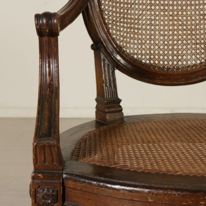 Pair of Cane Armchairs - detail