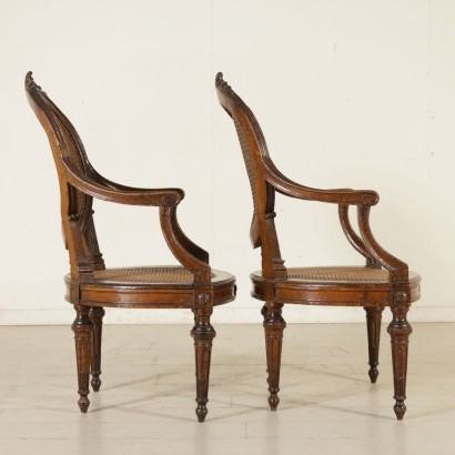 Pair of Cane Armchairs