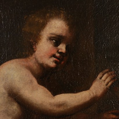 Allegorische Gemälde Öl auf Leinwand Italien XVIII Jhd