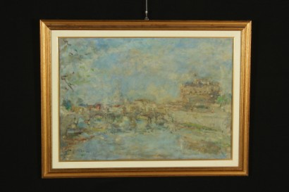 900, Kunst des 20. Jahrhunderts, Louis Ma, MA, MA, Landschaftsmalerei, Öl auf Leinwand