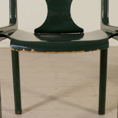 moderne Antiquitäten, moderne Design Antiquitäten, Stühle, moderne Antiquitäten Stühle, moderne Antiquitäten Stühle, italienische Stühle, Vintage Stühle, 60-70er Jahre Stühle, 60-70er Design Stühle, Gruppe von sechs Stühlen.