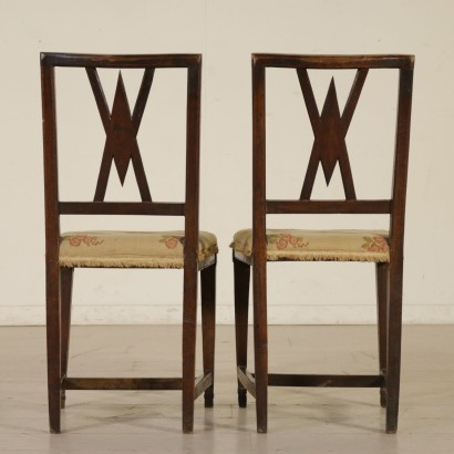 Pair of Neoclassical Chairs - back