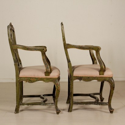 antique, chair, antique chairs, antique chair, antique Italian chair, antique chair, neoclassical chair, 1900s chair, pair of style armchairs.