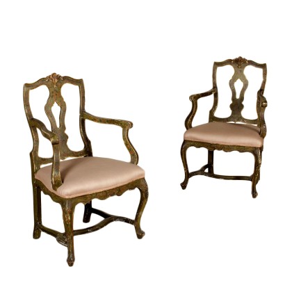 antique, chair, antique chairs, antique chair, antique Italian chair, antique chair, neoclassical chair, 1900s chair, pair of style armchairs.