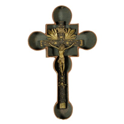 Crucifix in Golden Bronze