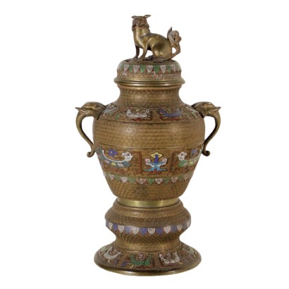 antiquités, vase, vase antique, vase antique, vase antique italien, vase antique, vase néoclassique, vase des 900, vase cloisonné.