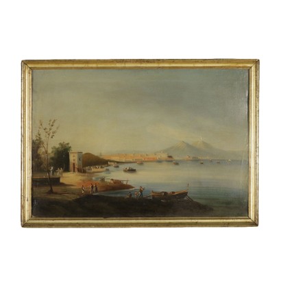 El arte en el siglo Xix) de la Vista de Nápoles