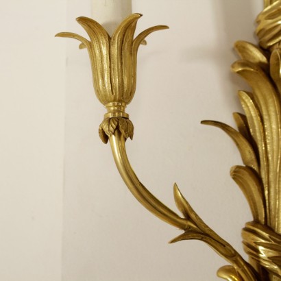 Elegant Paire d'Appliques Napoléon III Bronze Moitié '800