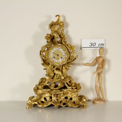 Mantel Clock Gilded Bronze Iron Made in France First Half of 1800