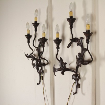 antiques, wall lights, antique wall lights, antique wall lights, Italian antique wall lights, antique wall lights, neoclassical wall lights, 900 wall lights, pair of wall lights.
