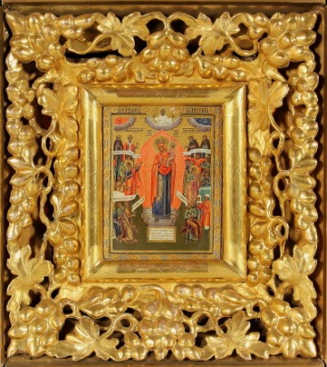 Icon Madonna Joy of all the Afflicted 19th Century