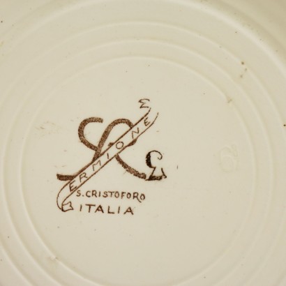 Assiette de Gâteau Tasse Gio Ponti Céramique Italie Années 30