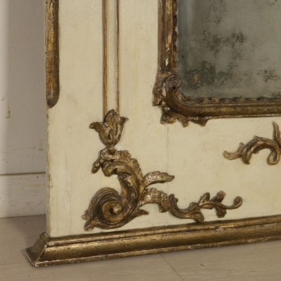 Refined Mantelpiece Mirror Manufactured in Naples Late 1700s